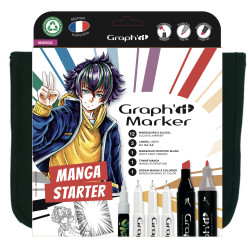 Encre Recharge Graph'It Noir 9909 - 25 Ml - Pour Marqueurs à Alcool Graph'It - Dessin, Illustration, Manga